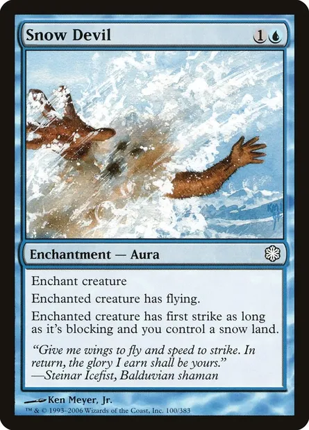 Snow Devil, Magic card CST 100 — Coldsnap Theme Decks set