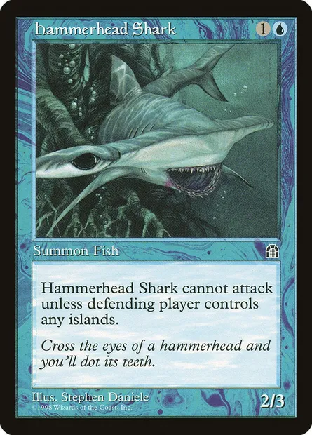 Hammerhead Shark, Magic card STH 32 — Stronghold set