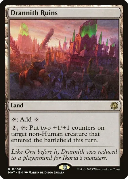 Drannith Ruins, Magic card MAT 50 — March of the Machine: The Aftermath set
