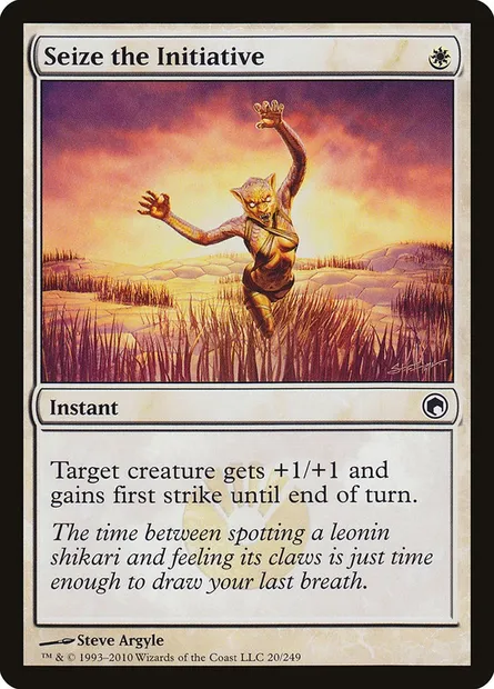 Seize the Initiative, Magic card SOM 20 — Scars of Mirrodin set