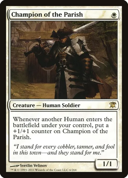 Champion of the Parish, Magic card ISD 6 — Innistrad set