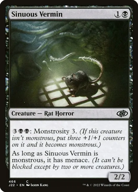 Sinuous Vermin, Magic card J22 466 — Jumpstart 2022 set