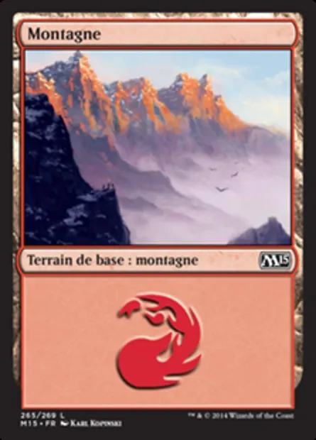 Montagne, carte Magic M15 265 — extension Magic 2015