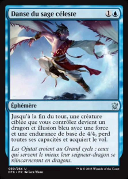 Danse du sage céleste, carte Magic DTK 50 — extension Les Dragons de Tarkir