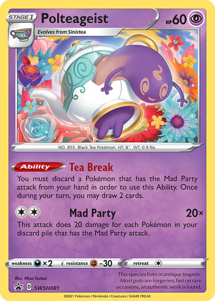 Polteageist, Pokémon card SWSH 081 — SWSH Black Star Promos set