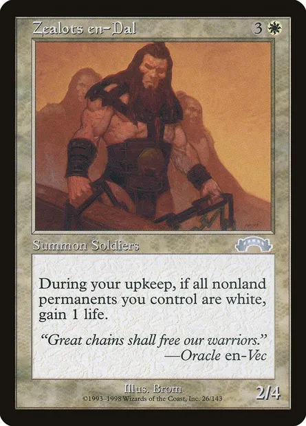 Zélateurs en-Dal, carte Magic EXO 26 — extension Exode