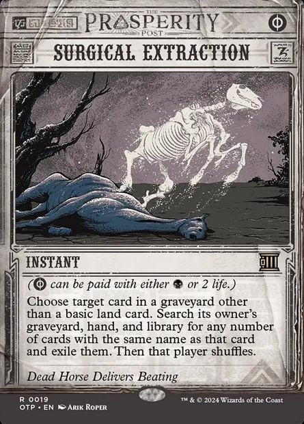 Surgical Extraction, Magic card OTP 19 — Breaking News set