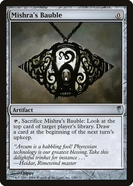 Mishra's Bauble, Magic card CSP 138 — Coldsnap set