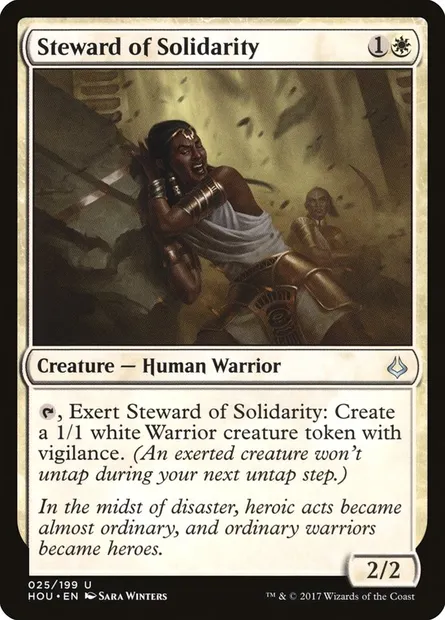 Steward of Solidarity, Magic card HOU 25 — Hour of Devastation set