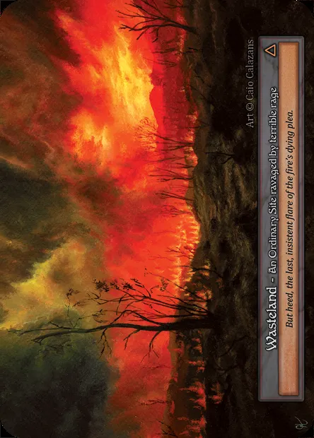 Wasteland, Sorcery card GOT 445 — Gothic set