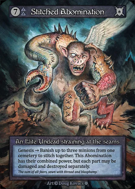Stitched Abomination, Sorcery card GOT 181 — Gothic set