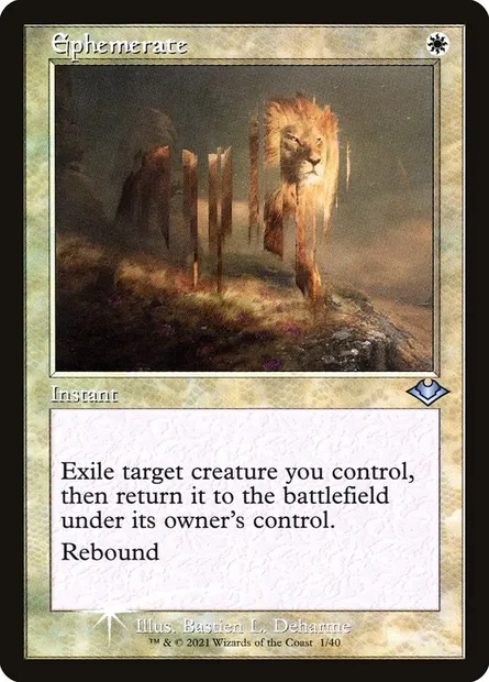 Ephemerate, Magic card H1R 1 — Modern Horizons 1 Timeshifts set