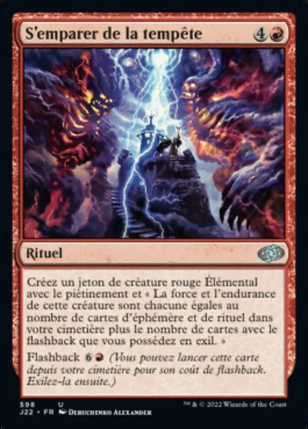 S'emparer de la tempête, carte Magic J22 598 — extension Jumpstart 2022
