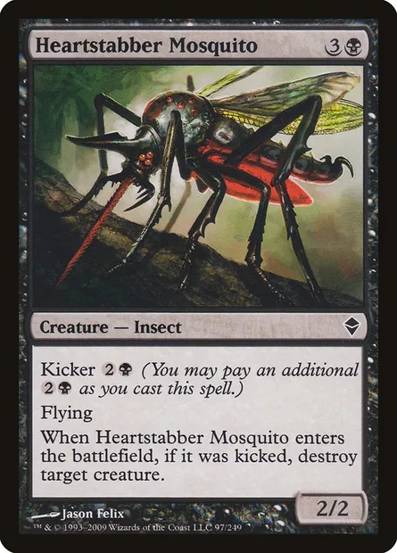 Heartstabber Mosquito, Magic card ZEN 97 — Zendikar set