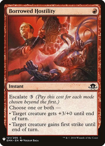 Borrowed Hostility, Magic card PLST EMN-121 — The List set
