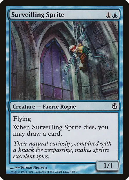 Surveilling Sprite, Magic card DDH 43 — Duel Decks: Ajani vs. Nicol Bolas set