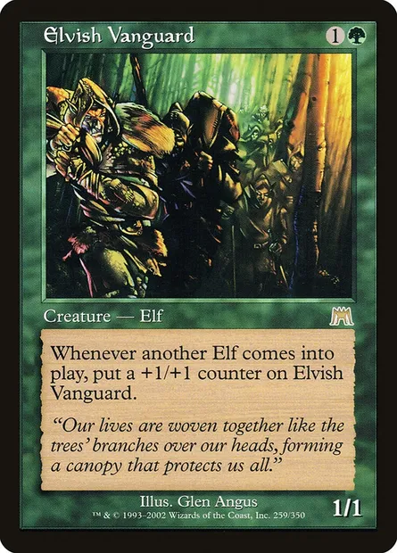 Elvish Vanguard, Magic card ONS 259 — Onslaught set