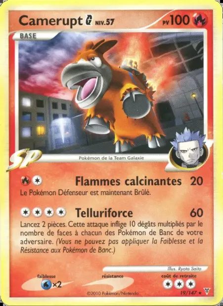 Camerupt G, carte Pokémon SV 19 — extension Vainqueurs Suprêmes