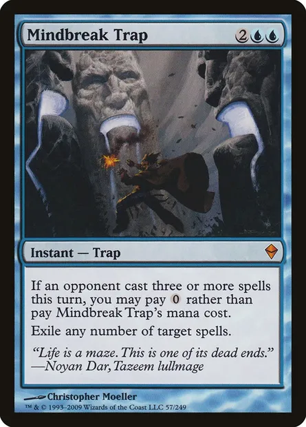 Mindbreak Trap, Magic card ZEN 57 — Zendikar set