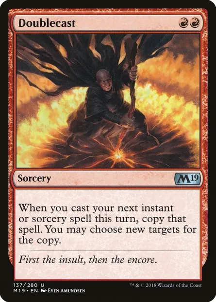Doublecast, Magic card M19 137 — Core Set 2019 set