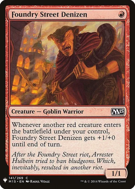 Foundry Street Denizen, Magic card PLST M15-141 — The List set