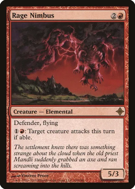 Rage Nimbus, Magic card ROE 160 — Rise of the Eldrazi set