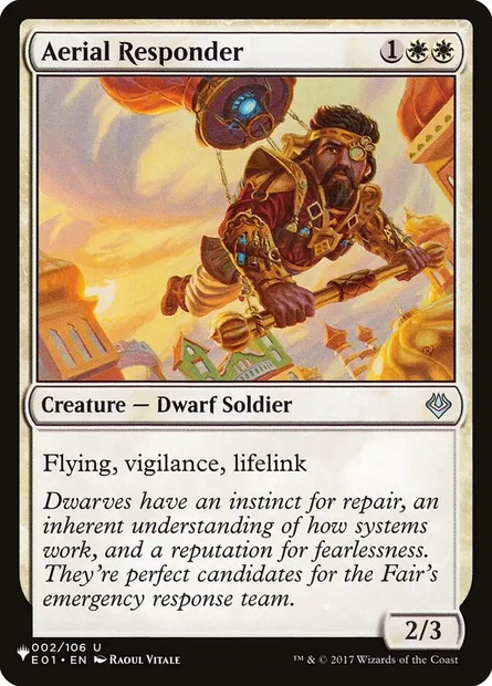 Aerial Responder, Magic card PLST E01-2 — The List set