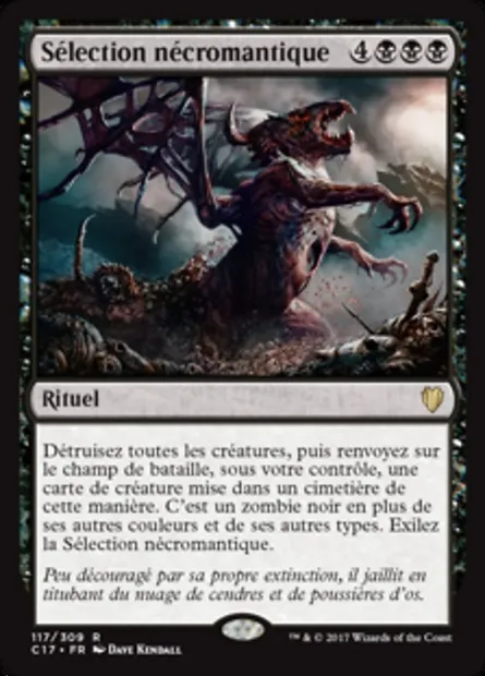 Sélection nécromantique, carte Magic C17 117 — extension Commander 2017
