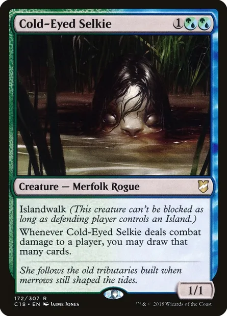Cold-Eyed Selkie, Magic card C18 172 — Commander 2018 set