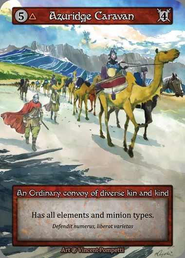 Azuridge Caravan, carte Sorcery BET 025 — extension Beta