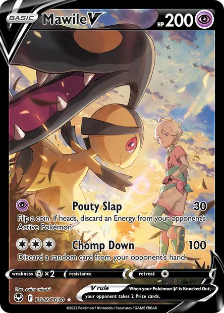 Mawile V, Pokémon card SIT TG17 — Silver Tempest set
