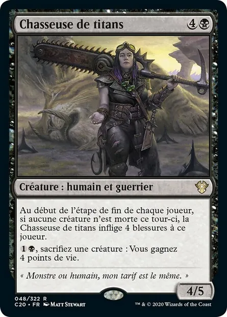 Chasseuse de titans, carte Magic C20 48 — extension Commander 2020