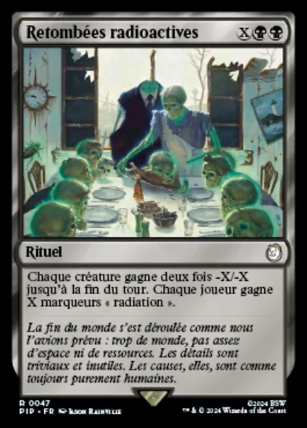 Retombées radioactives, carte Magic PIP 47 — extension Fallout