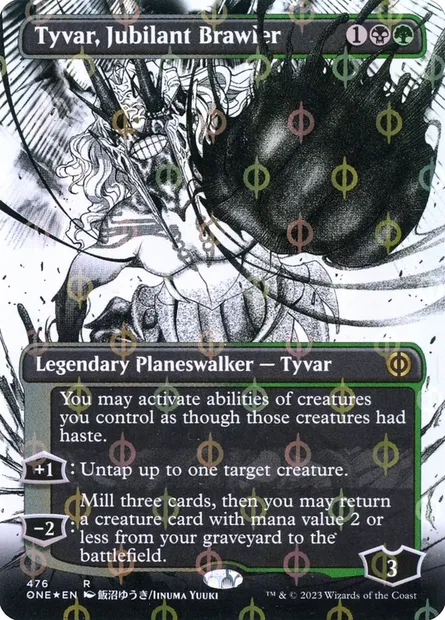Tyvar, Jubilant Brawler, Magic card ONE 476 — Phyrexia: All Will Be One set