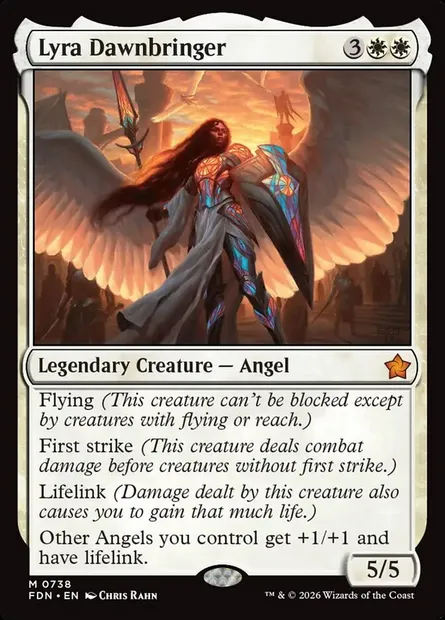 Lyra Aubevenant, carte Magic FDN 738 — extension Foundations