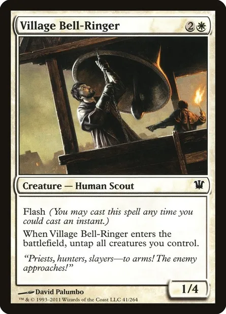 Village Bell-Ringer, Magic card ISD 41 — Innistrad set