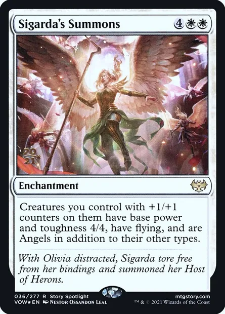 Sigarda's Summons, Magic card PVOW 36s — Innistrad: Crimson Vow Promos set