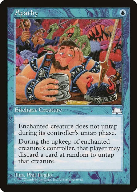 Apathy, Magic card WTH 33 — Weatherlight set