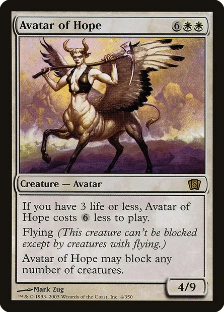 Avatar of Hope, Magic card 8ED 4★ — Eighth Edition set