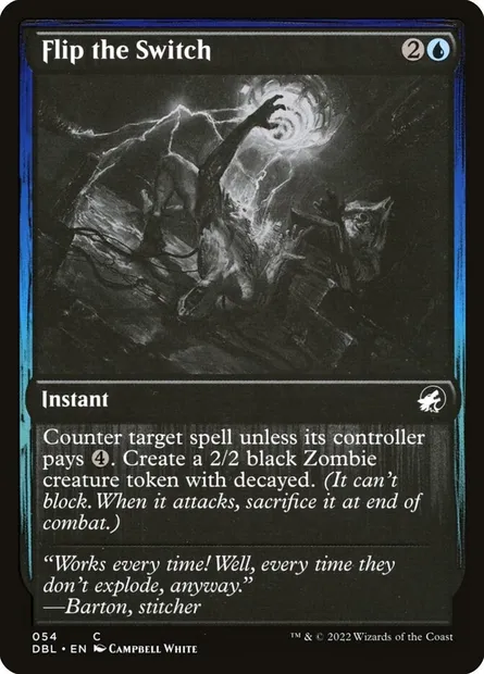 Déclencher la machine, carte Magic DBL 54 — extension Innistrad : Double Programme