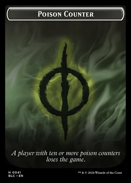 Poison Counter, Magic card TBLC 41 — Bloomburrow Commander Tokens set