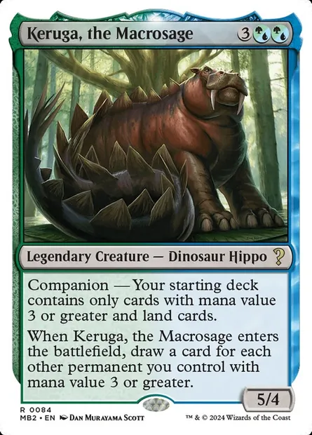 Keruga, the Macrosage, Magic card MB2 84 — Mystery Booster 2 set