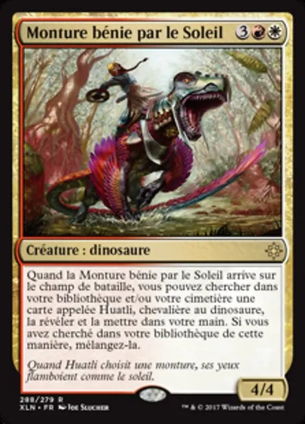 Monture bénie par le Soleil, carte Magic XLN 288 — extension Ixalan
