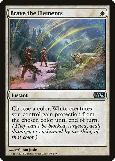 Brave the Elements, Magic card M14 10 — Magic 2014 set