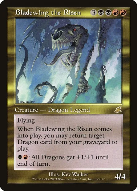 Bladewing the Risen, Magic card SCG 136 — Scourge set