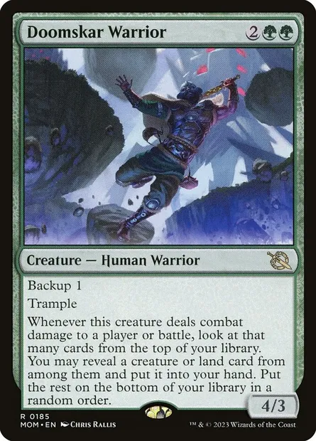 Doomskar Warrior, Magic card MOM 185 — March of the Machine set