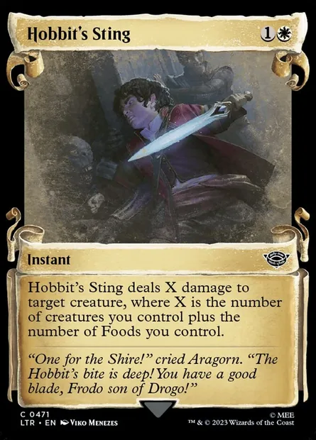 Dard de hobbit, carte Magic LTR 471 — extension Le Seigneur des Anneaux : chroniques de la Terre du Milieu
