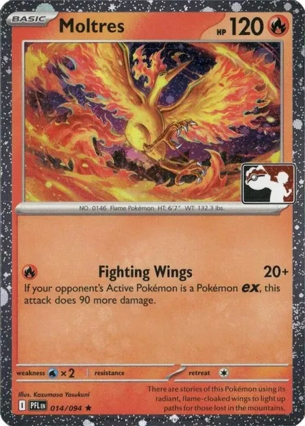 Moltres, Pokémon card PPS 014-5 — Play! Pokémon Prize Pack Series set