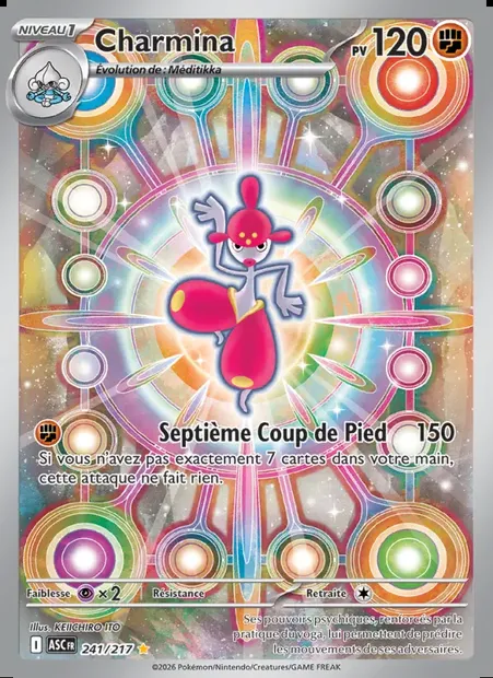 Charmina, carte Pokémon ASC 241 — extension Héros Transcendants