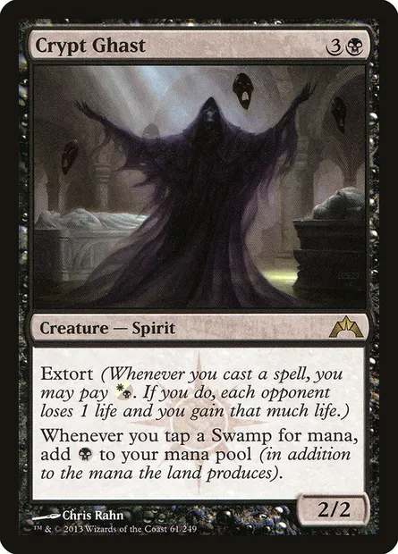 Crypt Ghast, Magic card GTC 61 — Gatecrash set